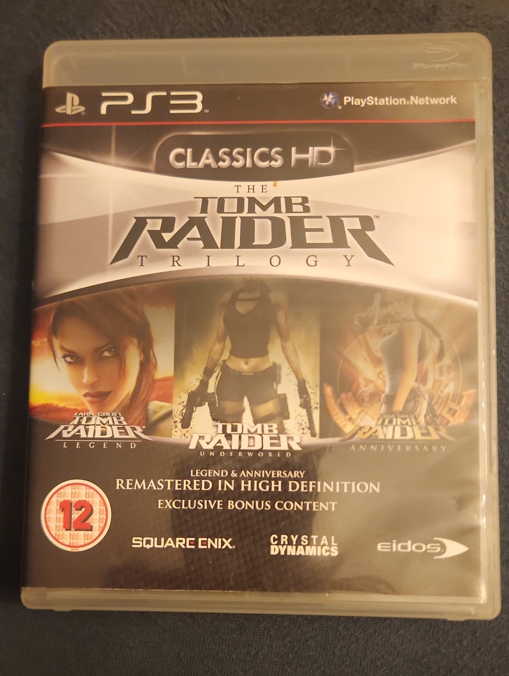 PlayStation 3 Classics HD The Tomb Raider Trilogy - Black & Silver